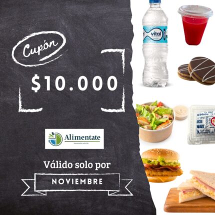 Cupón de $10.000 para el Kiosko
